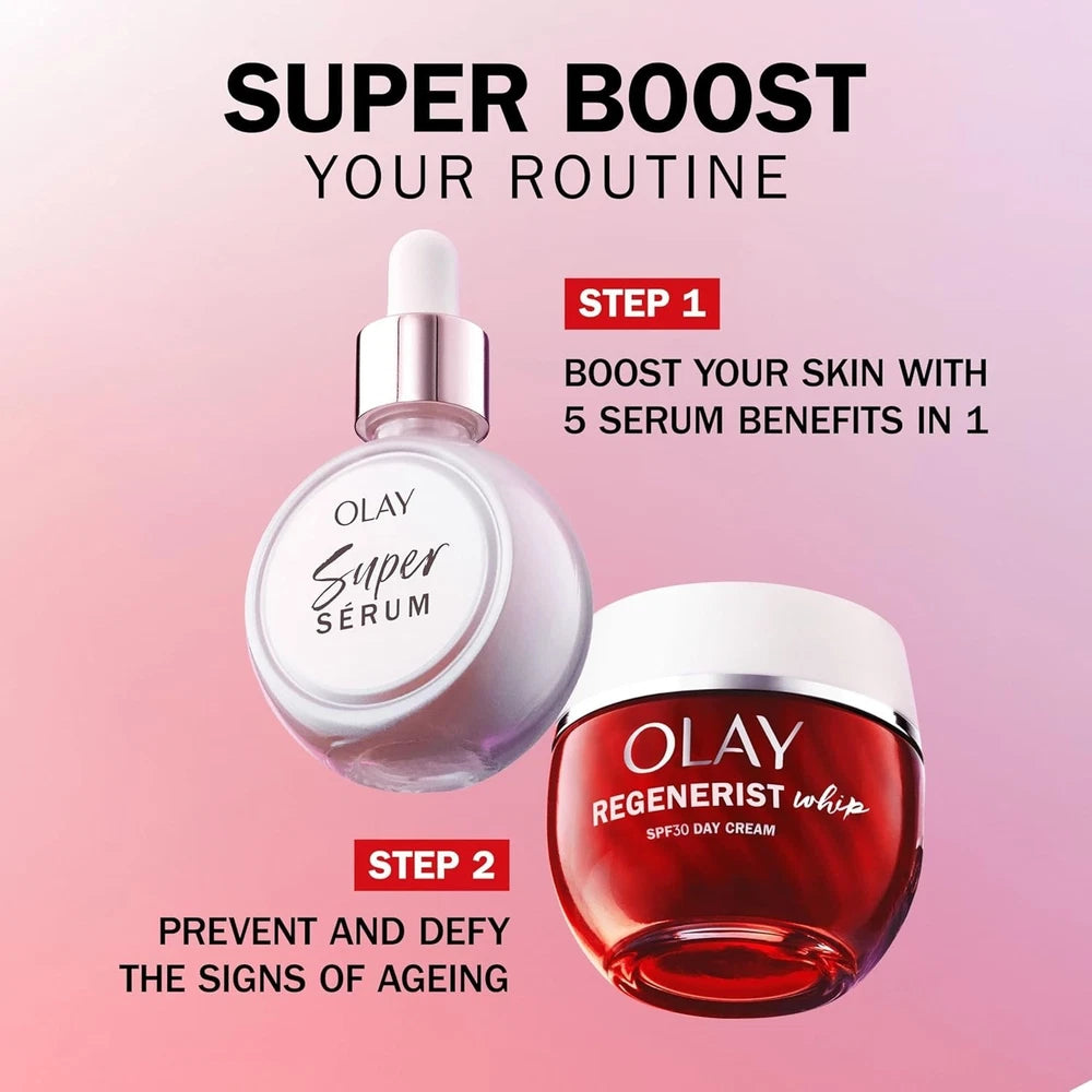 Olay Regenerist Whip Day Face Cream SPF30, Lightweight Anti-Wrinkle 50ml