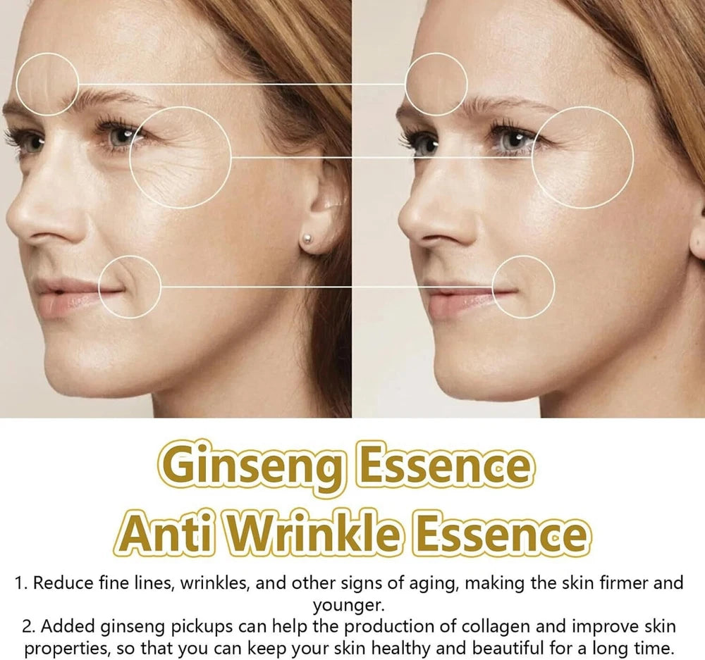 Anti Aging Ginseng Essence Face Serum, Skin Firming & Hydration Face Oil UK