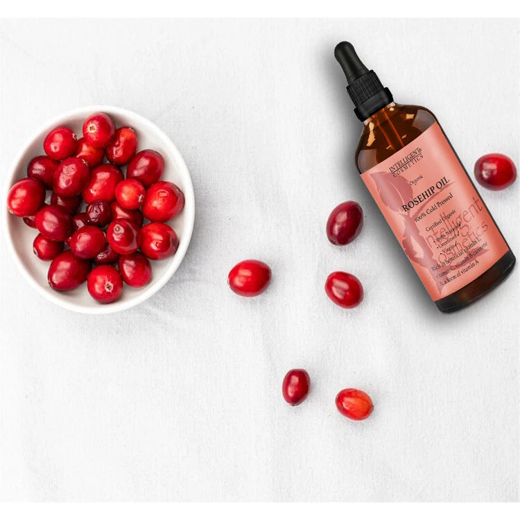 Rosehip Oil Certified Organic 100% Cold Pressed Pure Rose Hip Best Facial Oil