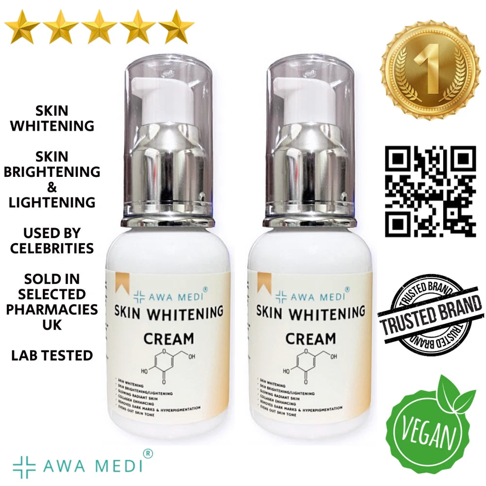 SKIN WHITENING CREAM  x2 - FACE SKIN WHITENING - 100ML - SKIN LIGHTENING CREAM