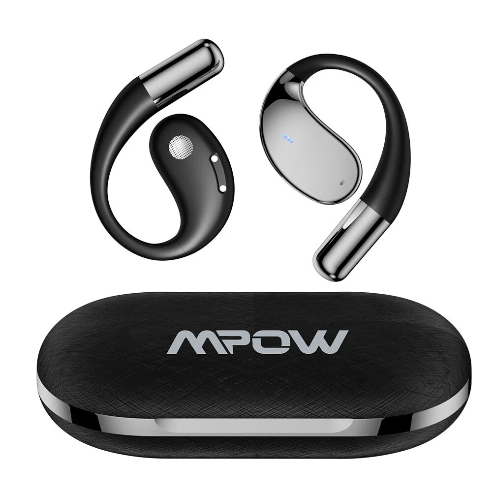 MPOW Wireless Earphones Open Ear Bluetooth 5.4 OWS Headphones Gym Sports Earbuds