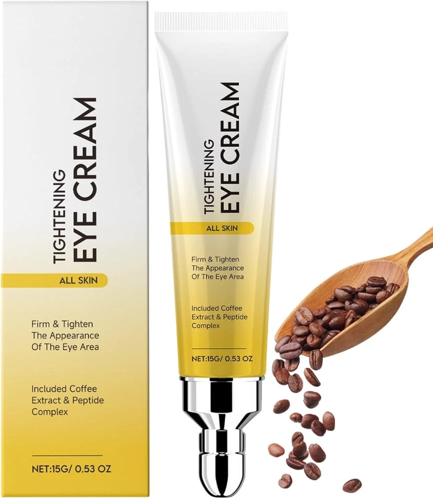 Instant Tightening Eye Cream for Dark Circles & Puffy Eyes - Caffeine Eye Serum,