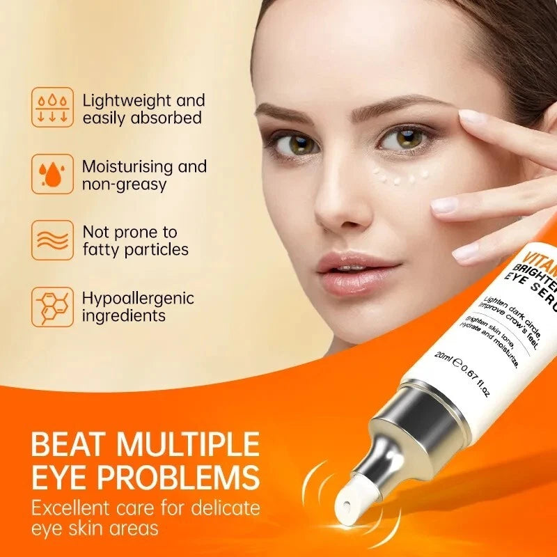 Vitamin C Serum Eye Cream Remove Bags Dark Circles Lift Brightening Anti Aging