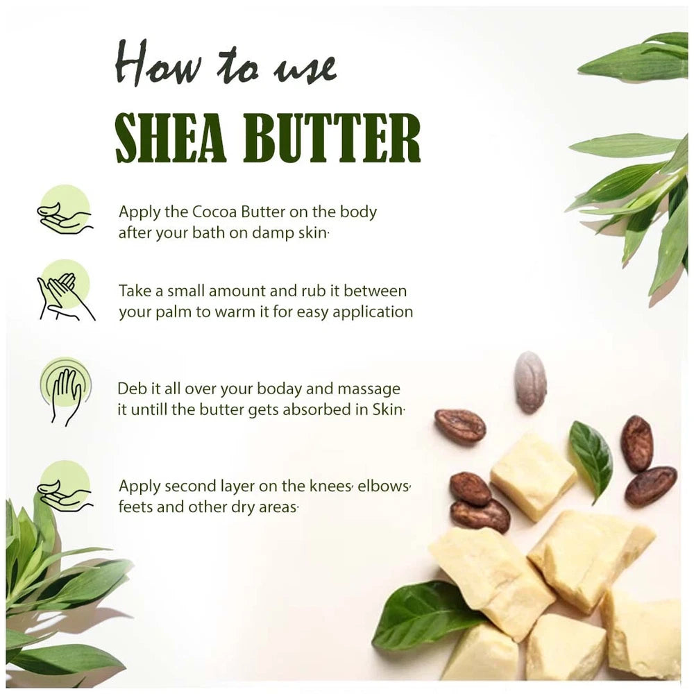 ORGANIC SHEA BUTTER, 100% Food Grade Organic Unrefined Raw & Pure 500g, 200g 1KG