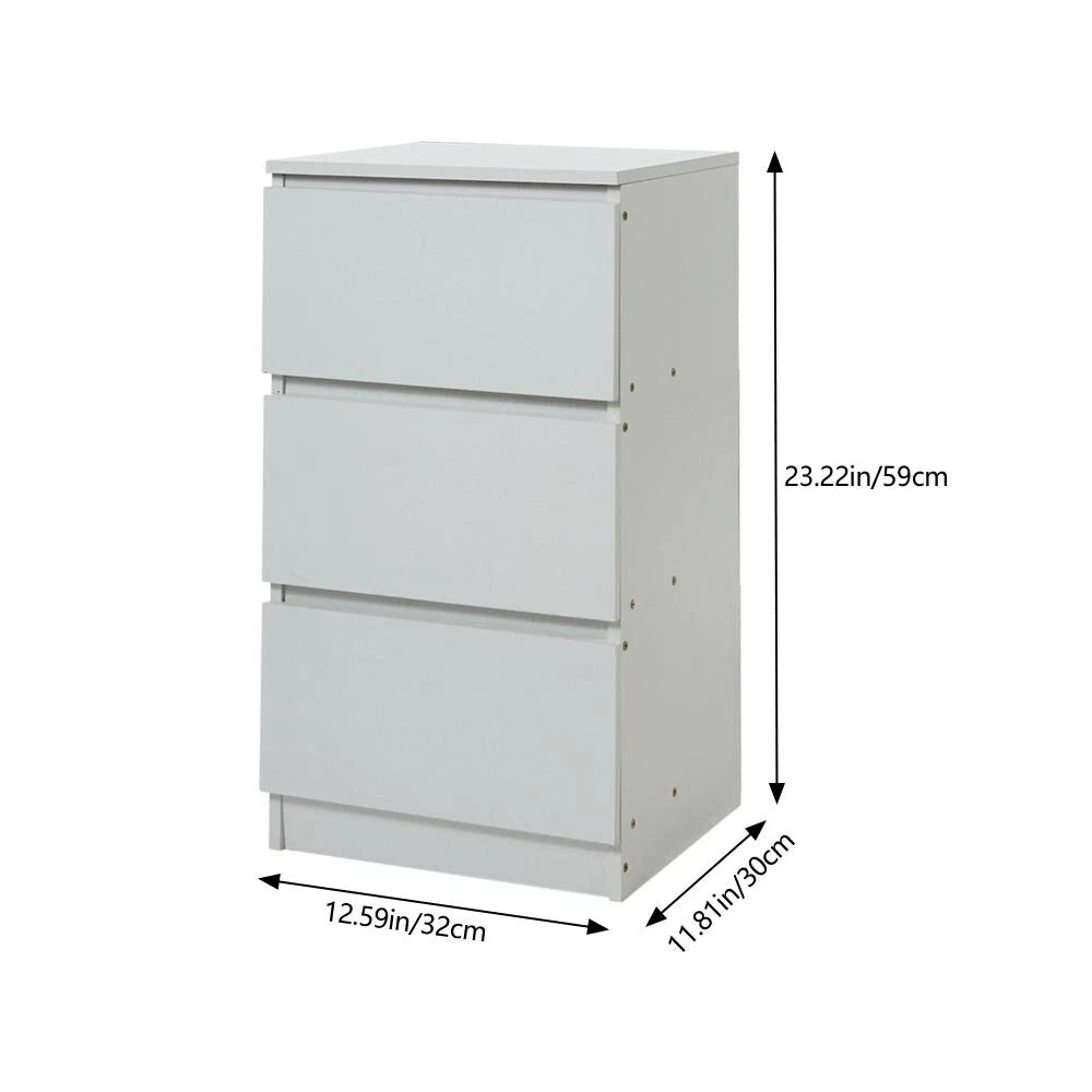 Bedside Table Drawer Cabinet End Side Table Bedroom Furniture Storage Nightstand