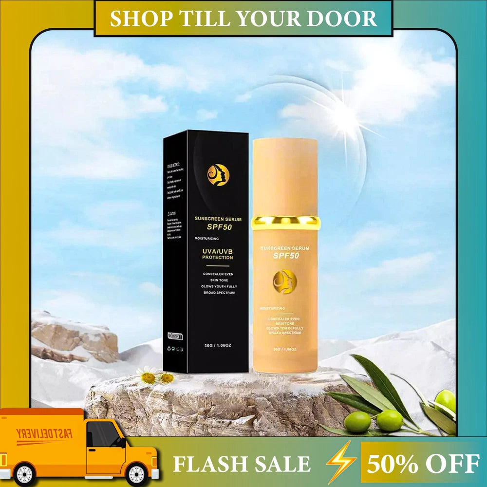 2Pack 4-in-1 Color Changing Foundation SPF50-Concealer, Moisturizer, Sunscreen