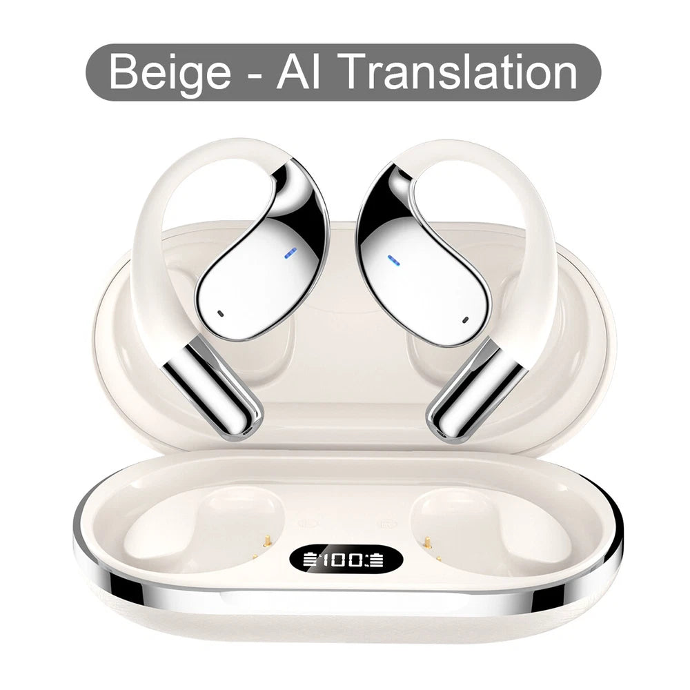 Q39 Wireless Earphones Open Ear Bluetooth 5.4 OWS Headphones Gym Sports Earbuds