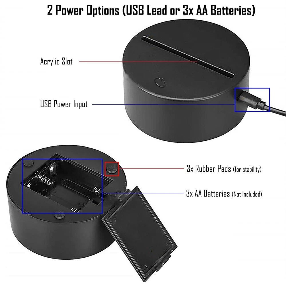 Charizard Night Light | Pokemon Night Light | Personalised LED 3D Charizard Lamp