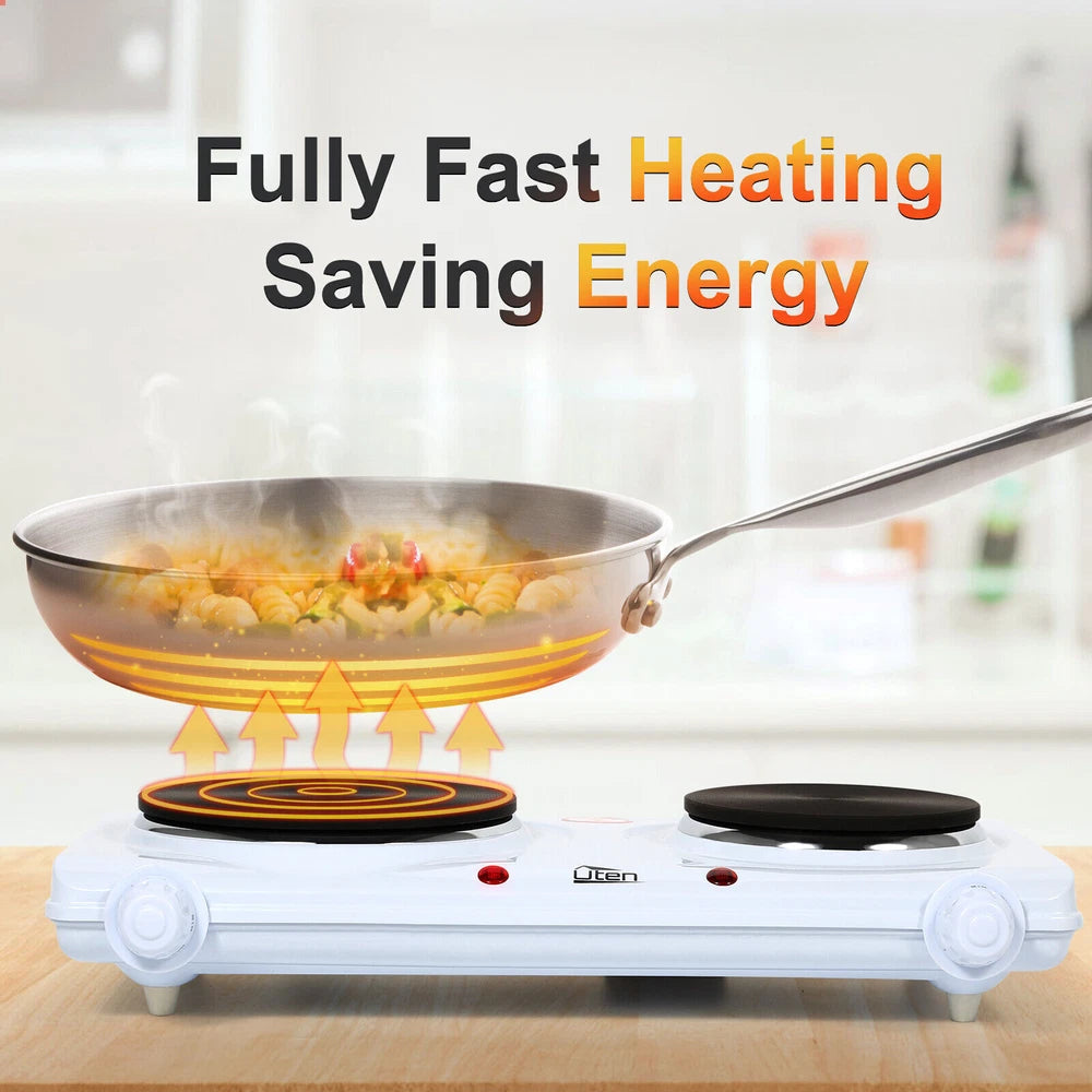 New Electric Hot Plate Portable Single Double Table Top Cooker Kitchen Hob Stove