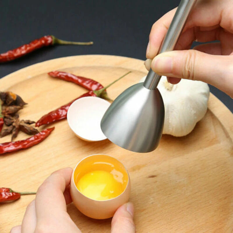 Stainless Steel Egg Topper Eggshell Cutter Egg Cracker for Hard Soft Boiled Egg~