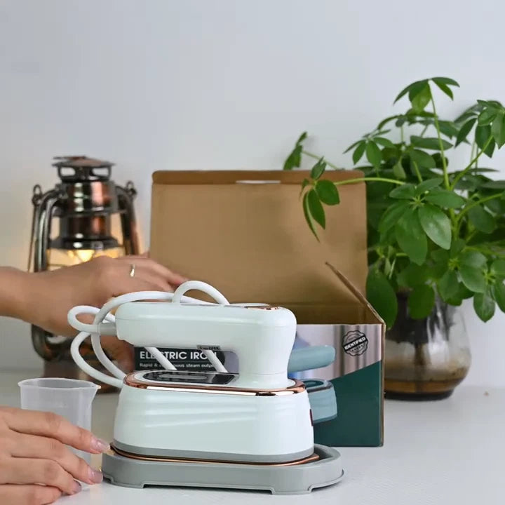 Garment Steam Iron Travel Size Small Handheld 1200W Steam Iron Fast Heat UK Plug