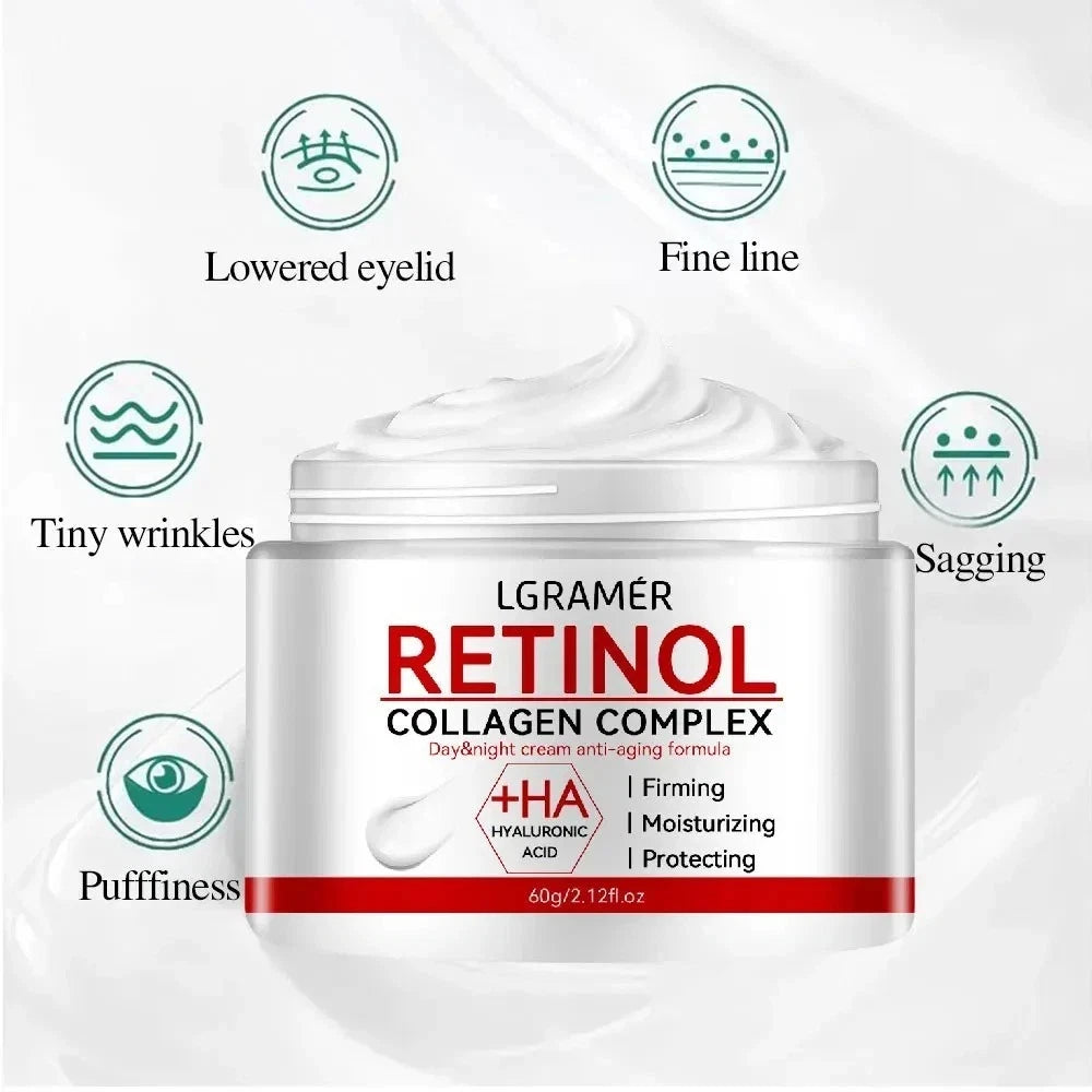Retinol Collagen Firming Cream – Anti-Wrinkle moisturiser - Smooth, Radiant Skin