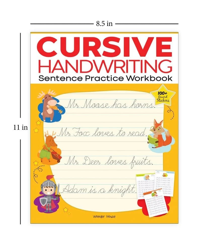 Cursive Handwriting - Sentence Practice Workbook