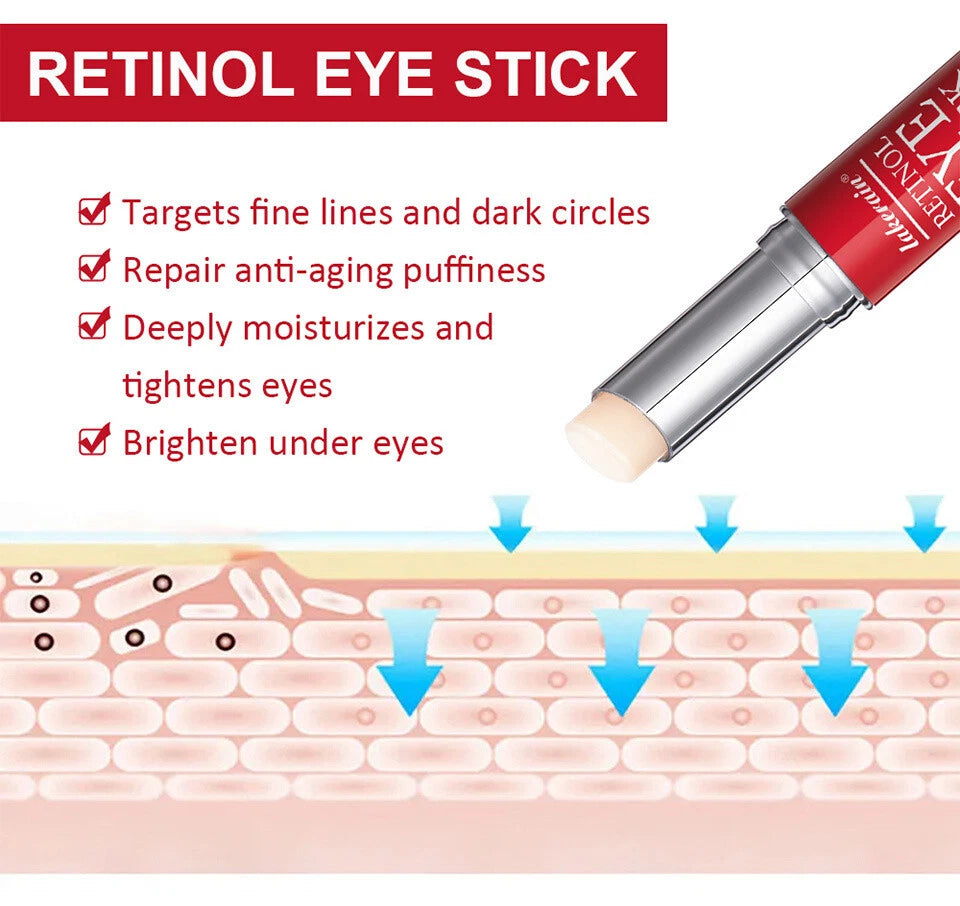 Retinol Anti Ageing Under Eye Bags Dark Circles Wrinkle Reducer Stick Face Lift