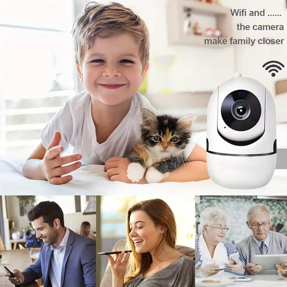 UK 1080P IP Camera Wireless WiFi Indoor CCTV HD PTZ Smart Home Security IR Cam
