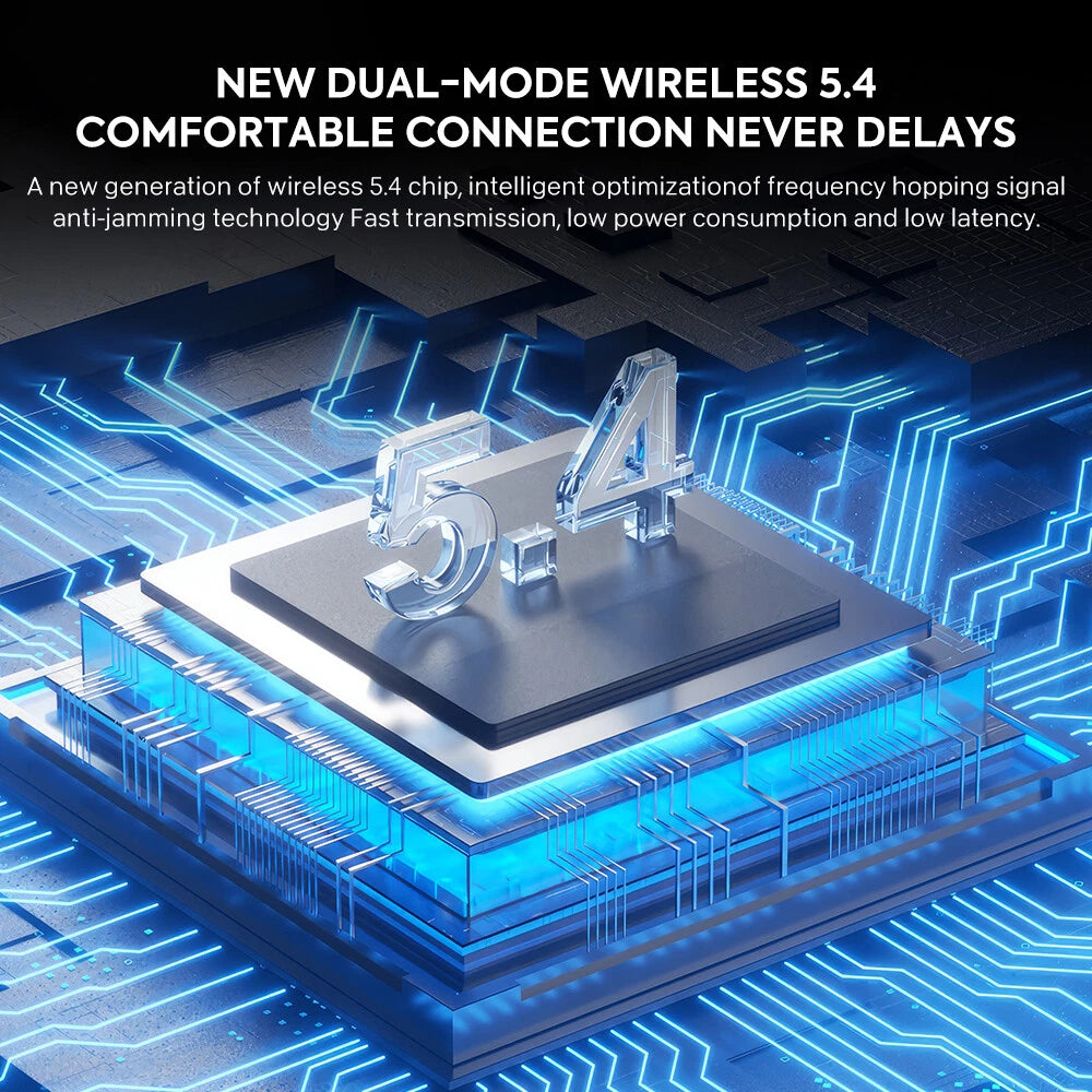 MPOW Wireless Earphones Open Ear Bluetooth 5.4 OWS Headphones Gym Sports Earbuds