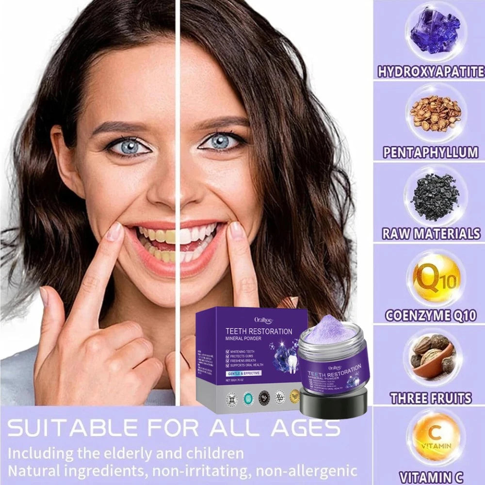 6-1X Teeth Restoration Mineral Powder, Effective in Strengthening Teeth and Gums