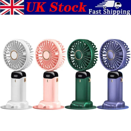 USB Rechargeable Mini Hand-held Fan Portable Folding Desk Fan Cooler Cooling