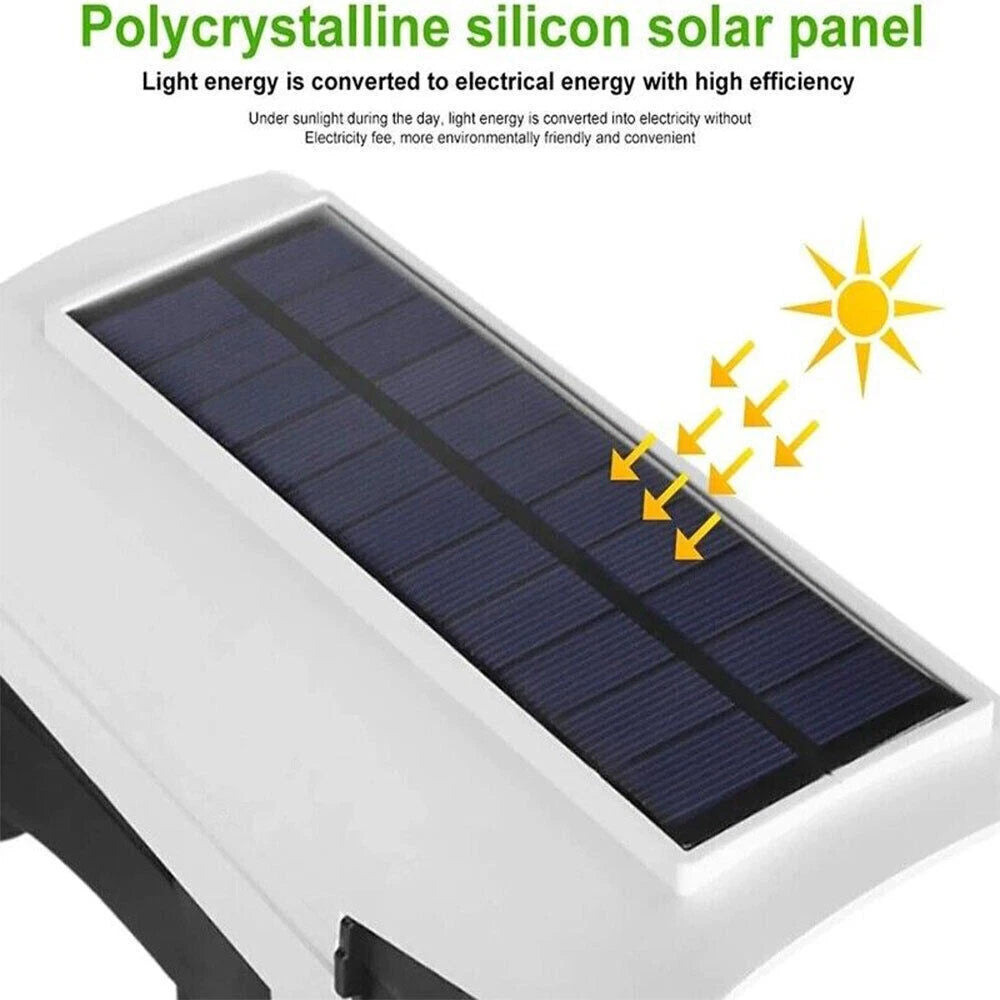 Outdoor Solar Power Dummy Camera Home Security CCTV Surveillance Fake LED Light