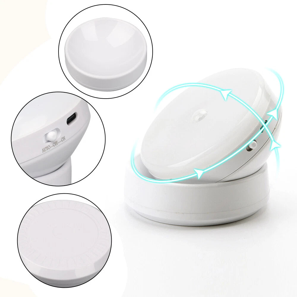 360° Motion Sensor Security LED Light USB Rechargeable Garden Outdoor Night Lamp