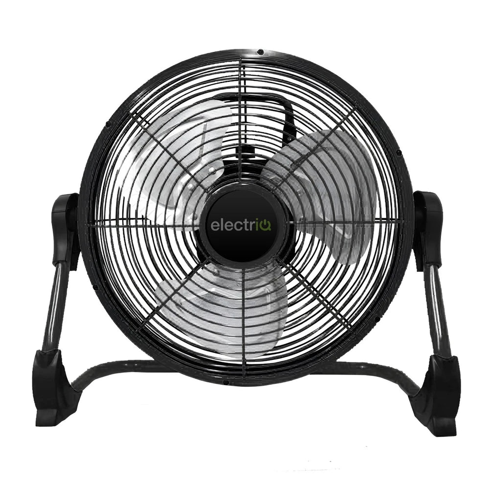 electriQ 12-inch Rechargeable Metal Body Quiet DC Floor Fan - Indoor & Ou ORF12B
