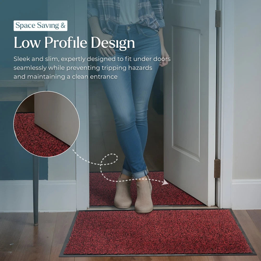 Barrier Mat Entrance Door Mat Heavy Duty Non Slip Dirt Trapper Rubber Back Rugs