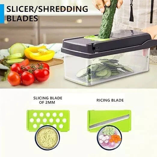 Vegetable Chopper Salad Fruit Vegetable Food Chopper Slicer Cutter Dicer Kitchen
