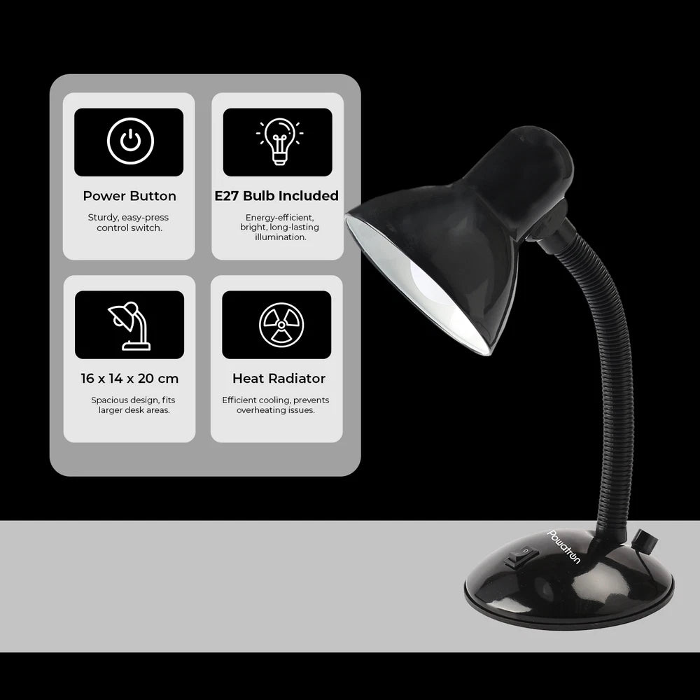 Desk Lamp Neck Table Flexi Desk Reading Lamp With Bulb Home Office Study Light