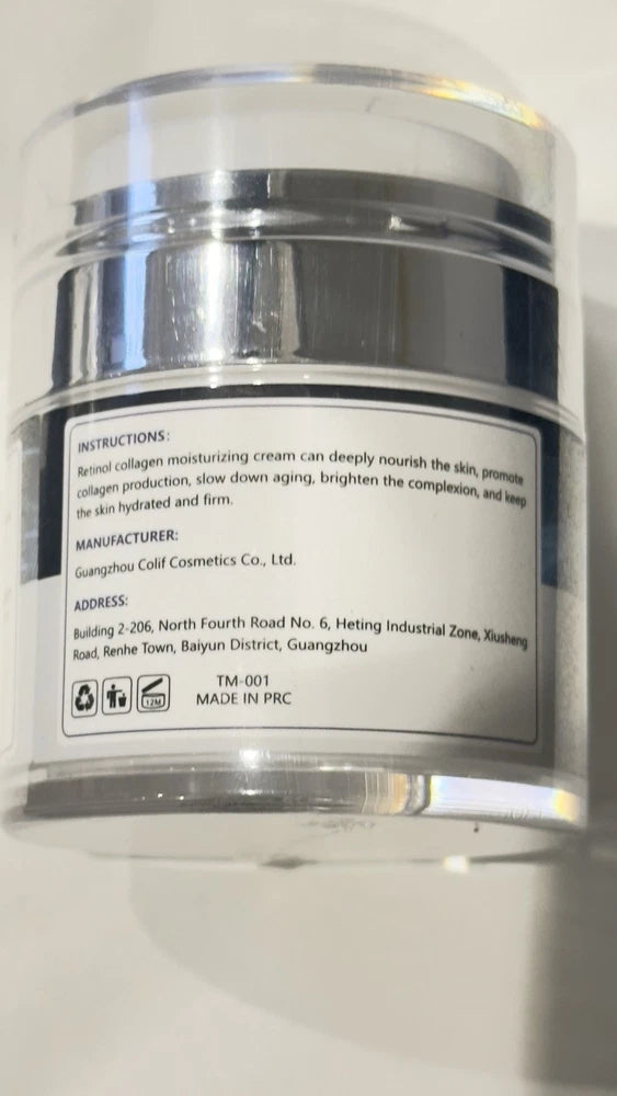 Retinol & Collagen Face Cream 5% Hyaluronic Acid | Day & Night 50ml Face Moistur