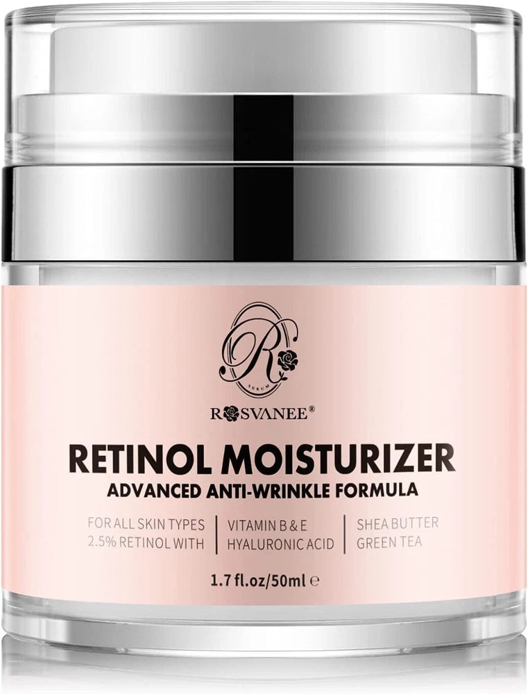 ROSVANEE Retinol Moisturizer Anti Aging Cream for Face, Neck and Eye with 2.5%..