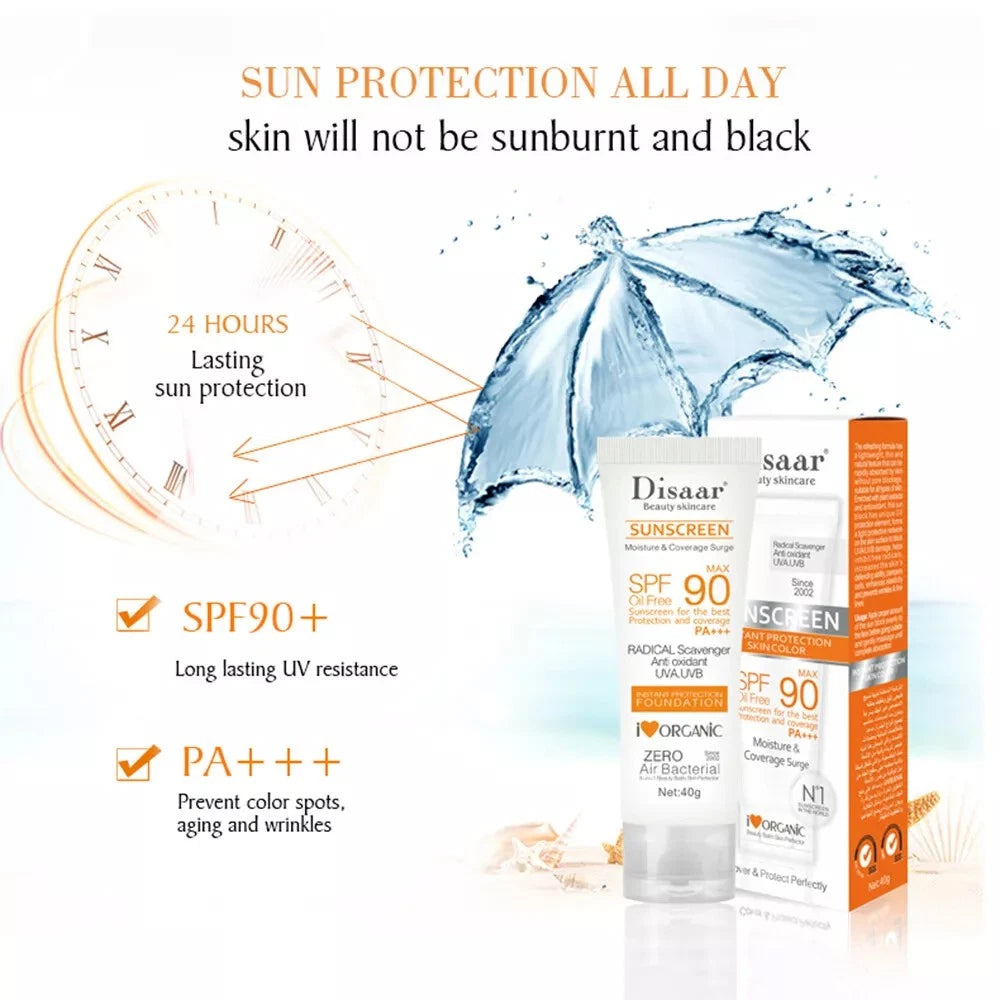 SPF 90 Facial Body Sunscreen Whitening Sun Cream Sunblock Skin Protective FI5