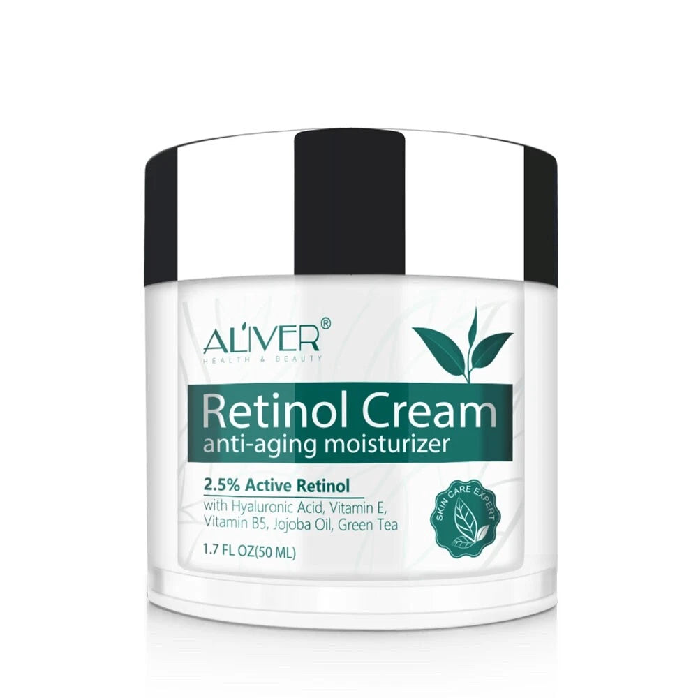 Retinol Face Cream Anti Ageing Wrinkles Hyaluronic Acid, Vitamin B, E Serum 2.5%