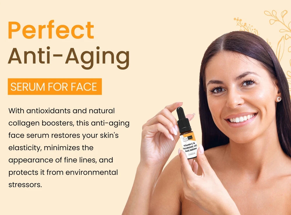 Vitamin C Face Serum with Hyaluronic Acid | Anti Ageing/Aging Anti Wrinkle