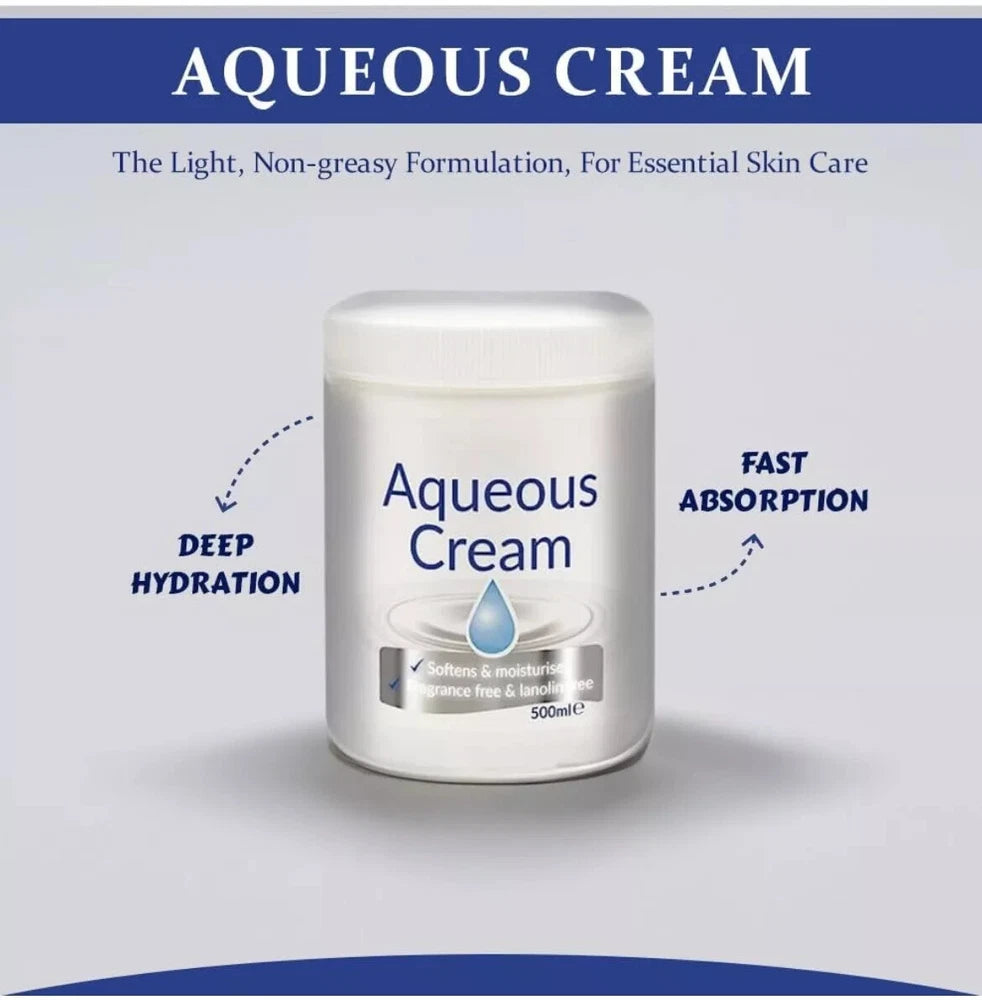 AQUEOUS MOISTURISING CREAM LOTION 500ML RELIEF OF DRY DRY SKIN FRAGRANCE FREE