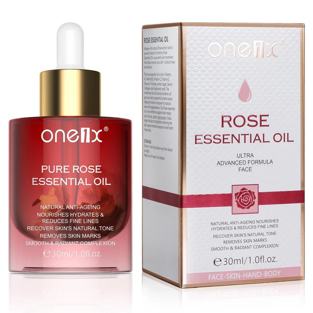Rose Oil Face Hair Body Removes Dark Spots Skin Marks Brighten Recover Dry Skin