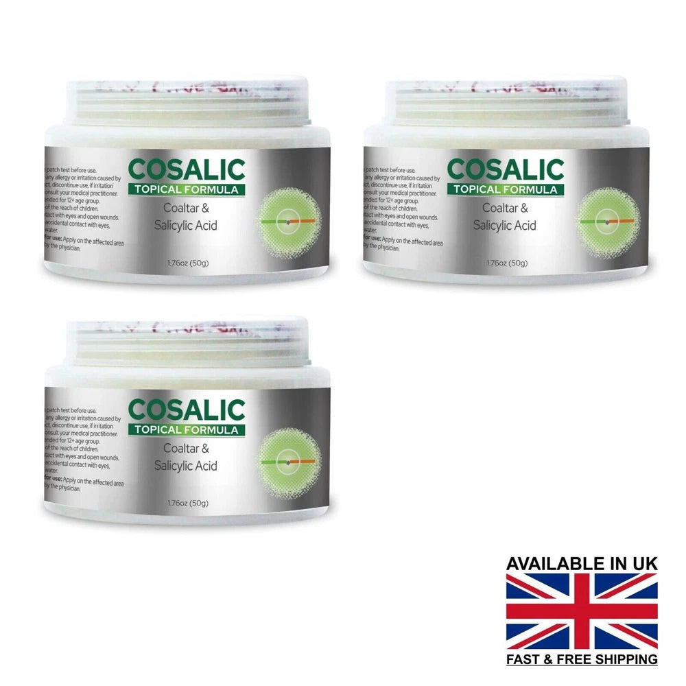 Cosalic Coal Tar Salicylic Acid | 50g/1.76oz | Psoriasis & Eczema Treatment