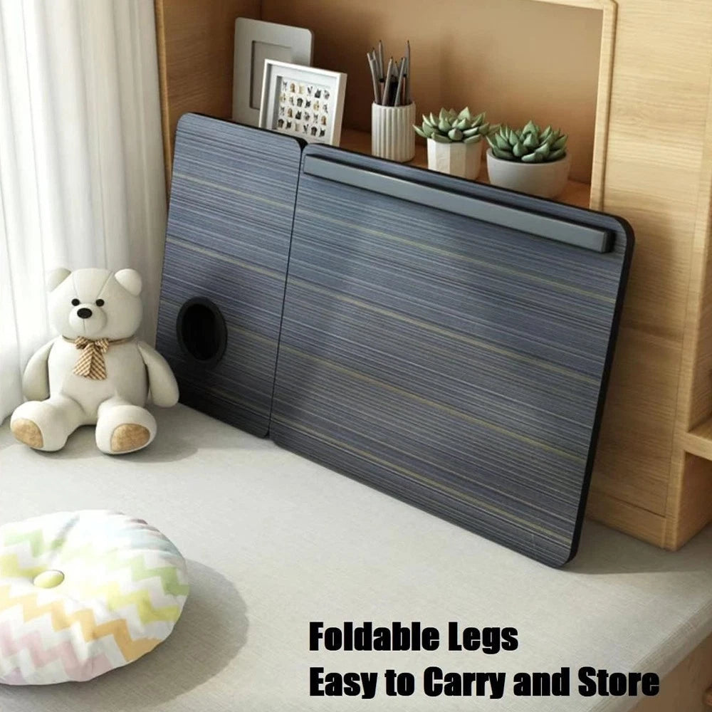 Folding Laptop Table Stand Bed Tray Sofa Lap Portable Computer Desk Breakfast