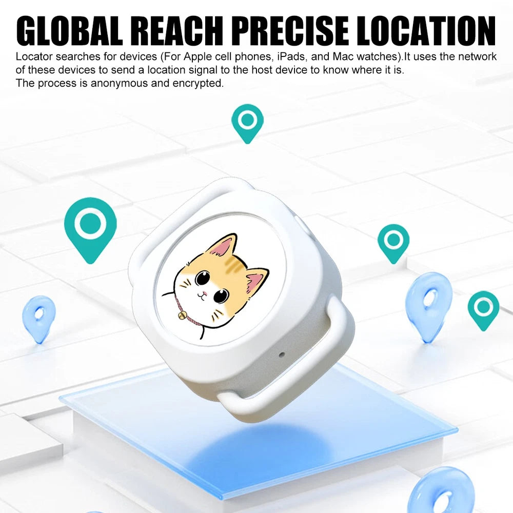 Mini Pet GPS Locator Tracker Waterproof Tracking Dog Collar AntiLost for iPhone