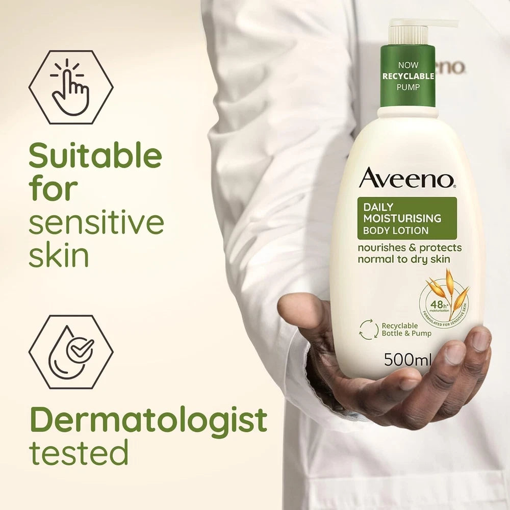 Aveeno Daily Moisturising Body Lotion, With Soothing Oats 500ml UK Free delivery