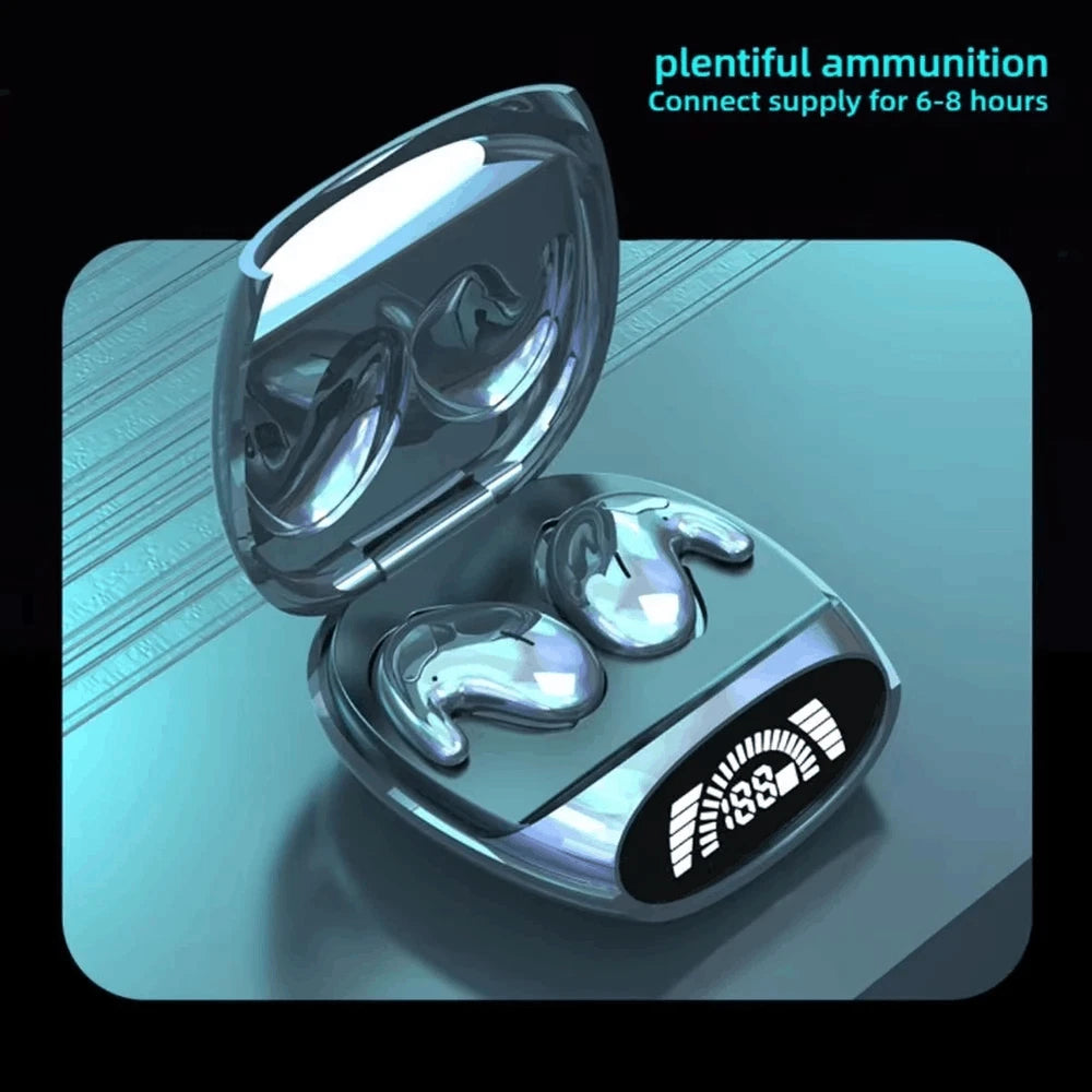 Wireless Bluetooth Earbuds Invisible Sleep Earphones Noise Cancelling TWS