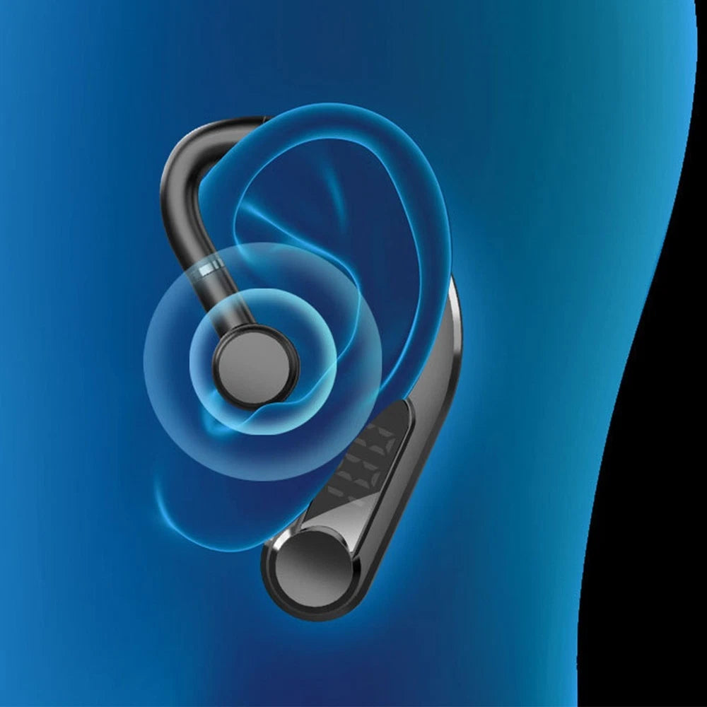 Wireless Earphones Bluetooth Headphones Sports Ear Hook Running Bass Earbuds