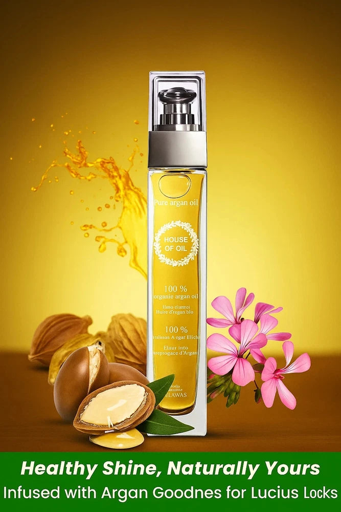 Argan Oil - 100% Pure, Organic & Cold Pressed - Hair Skin Body Argon Oil 50ml UK