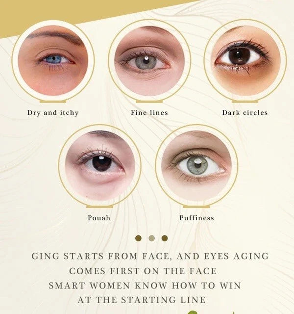 2PC Instant Remove Wrinkle Eye Cream Eye Bags Dark Circles Anti Puffiness Serum