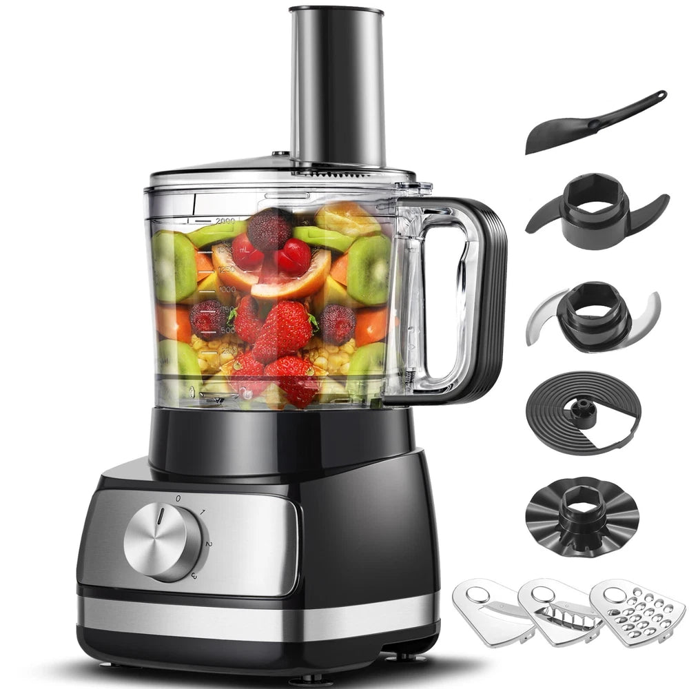 8 in1 Food Processor Chopper Mixer Electric Large Fruit Vegetable Blender Juicer