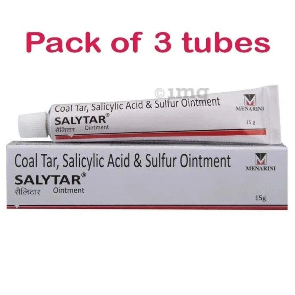 3 x Coal Tar & Salicylic Acid, Sulfur Ointment (3 x 15gm) for Skin Care