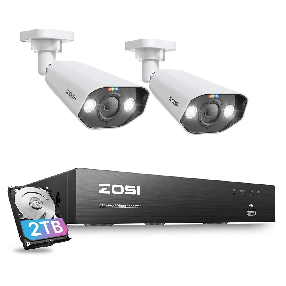 CAMERA POE CCTV 5MP HD IR Security Camera System 4K NVR Home Surveillance Outdoor