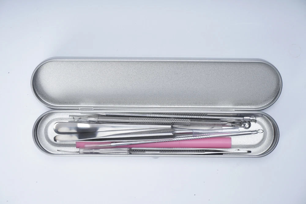 11x Blackhead Remover Tool Kit Spot Acne Pimple Comedone Extractor Comedone Box
