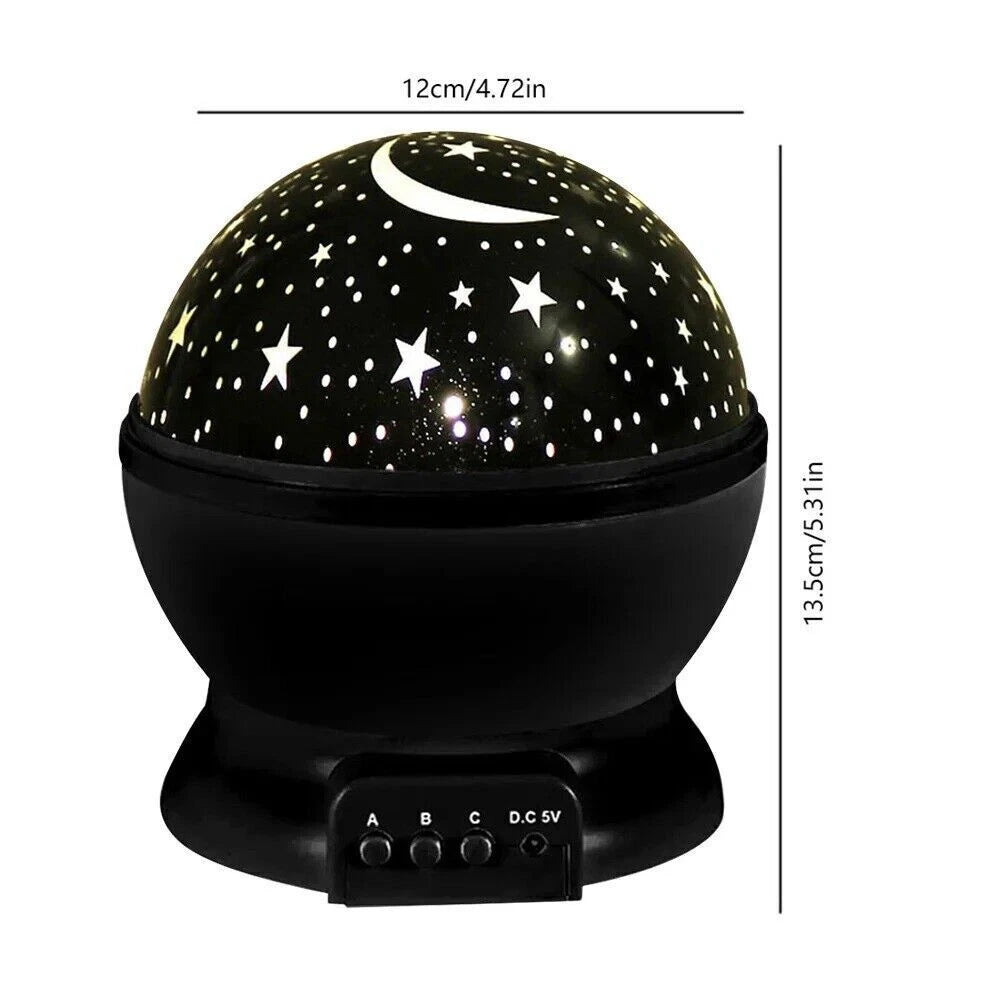 Starry Night Light Projector Star Sky Moon Lamp Kids Bedroom lights Rotating LED