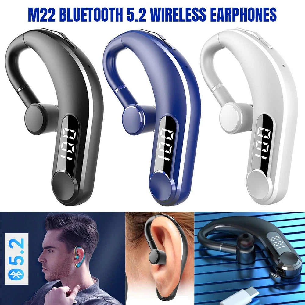Wireless Earphones Bluetooth Headphones Sports Ear Hook Running Bass Earbuds