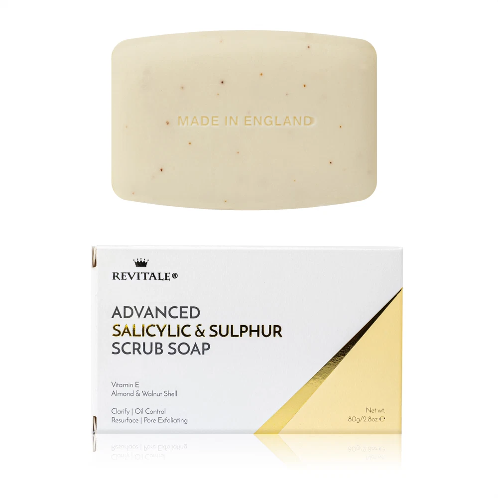 Revitale Advanced Salicylic Acid & Sulphur Scrub Treatment Soap